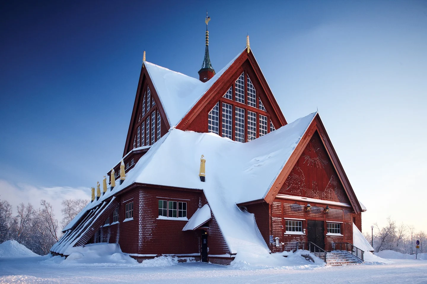 Kyrka i Kiruna som behövdes flytta